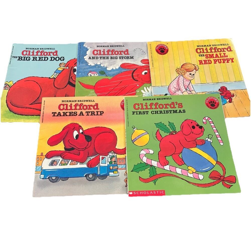 Clifford the Big Red Dog Lot of 5 Children's Books Norman Bridwell Paperback